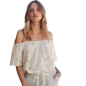 Joie Hanella Boho Summer Eyelet Blouse